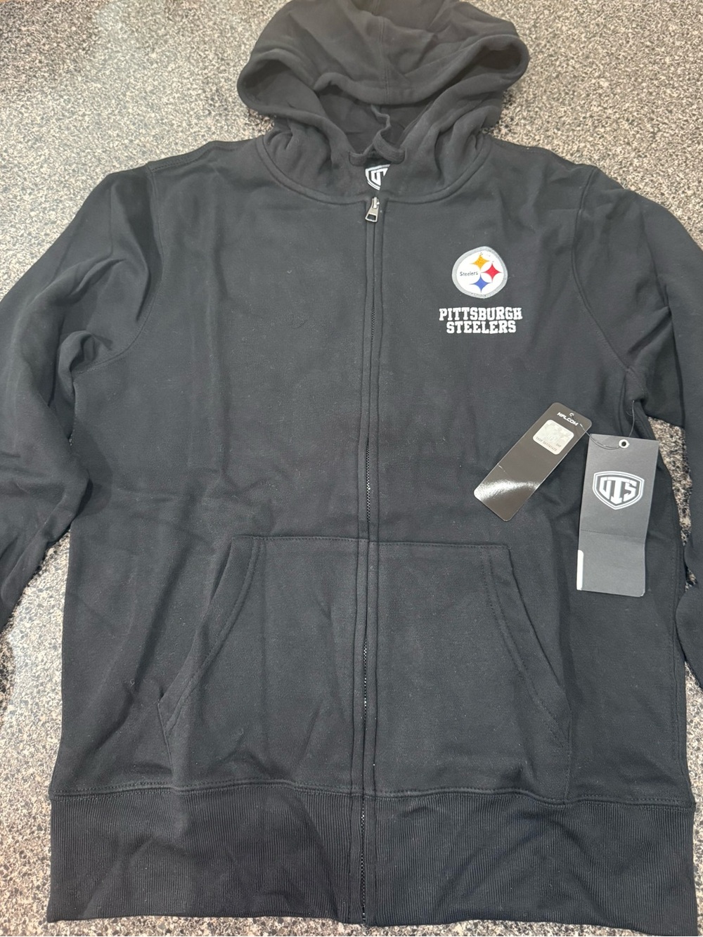 Pittsburgh Steelers Black Hoodie NFL Size Adult Small NWT
